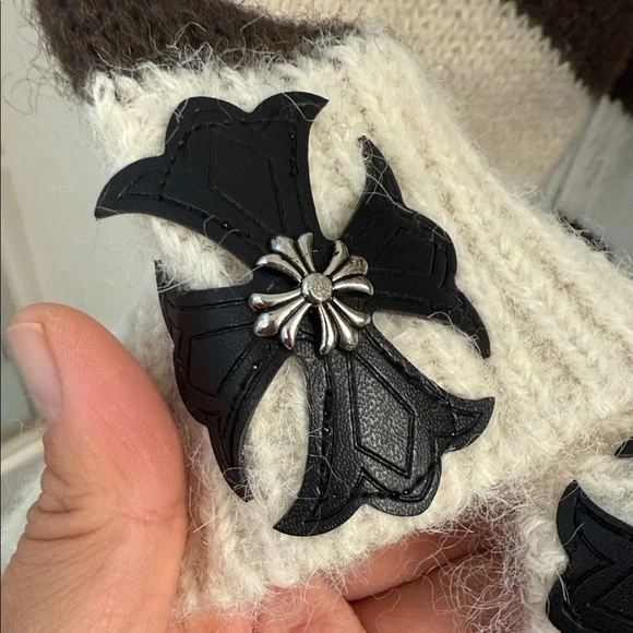 Striped Brown and Cream Hooded Sweater - Picture 5 of 12